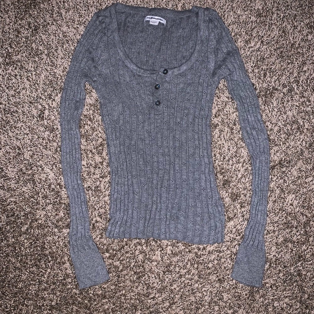 America Eagle knit Henley shirt